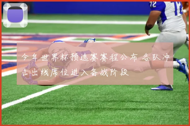 今年世界杯预选赛赛程公布 各队冲击出线席位进入备战阶段